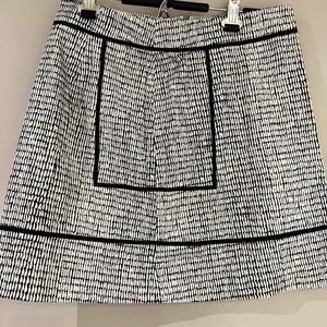 Ann Taylor Factory white and black skirt